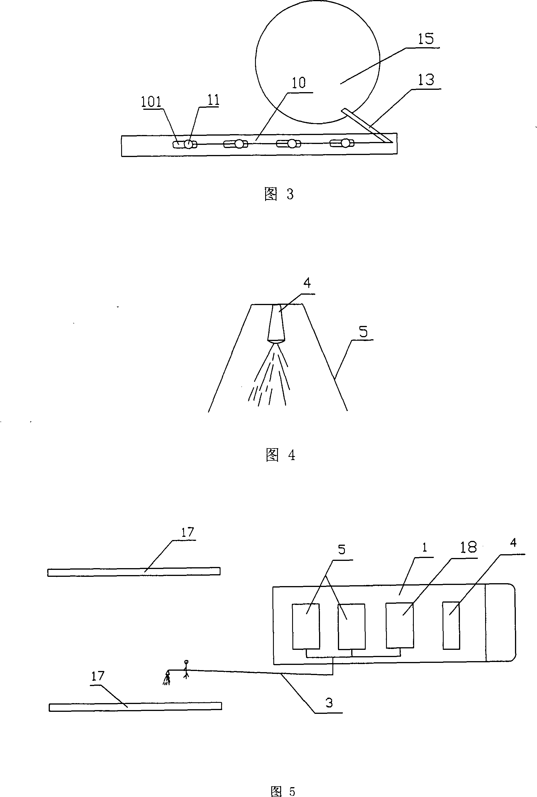 Epoxy asphalt automatic spraying device for steel deck