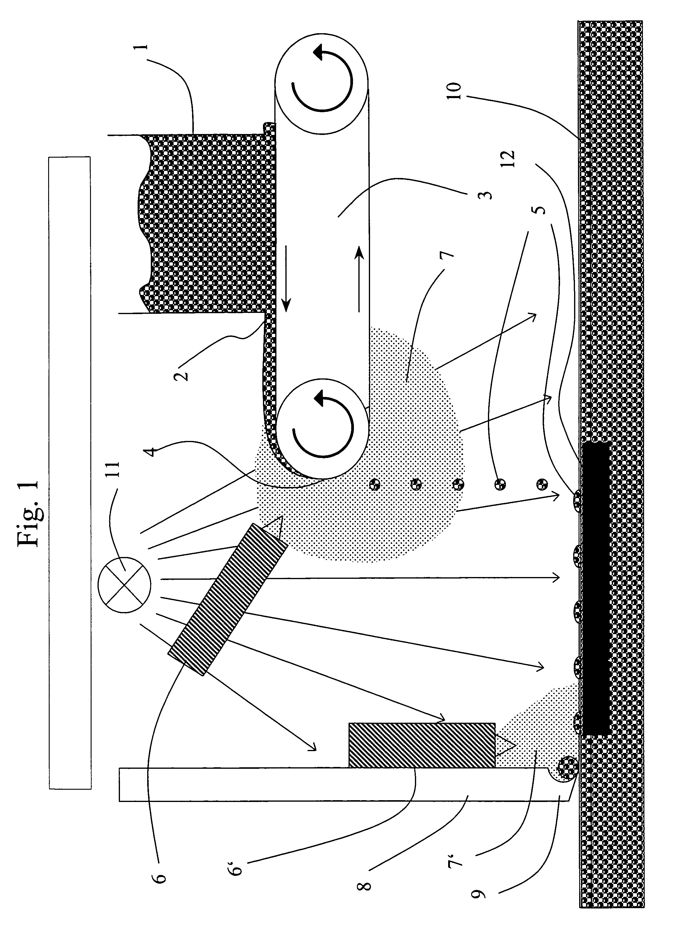 Process and device for producing solid bodies by sequential layer buildup