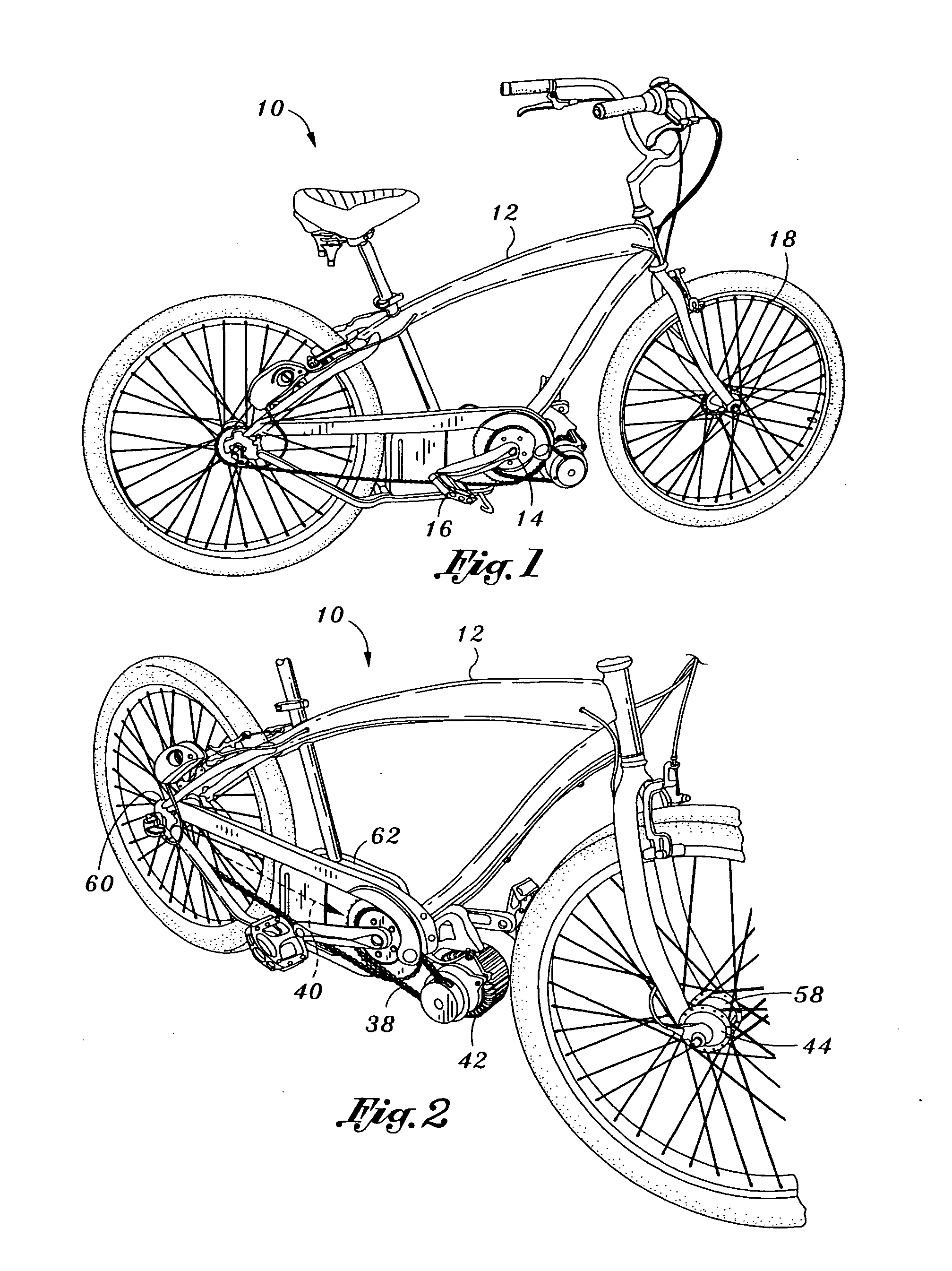 Propelled bicycle with automatic transmission