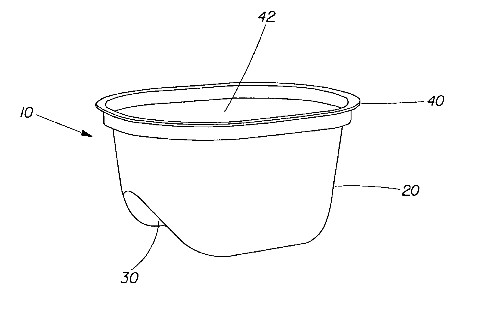 Shaped container bottom