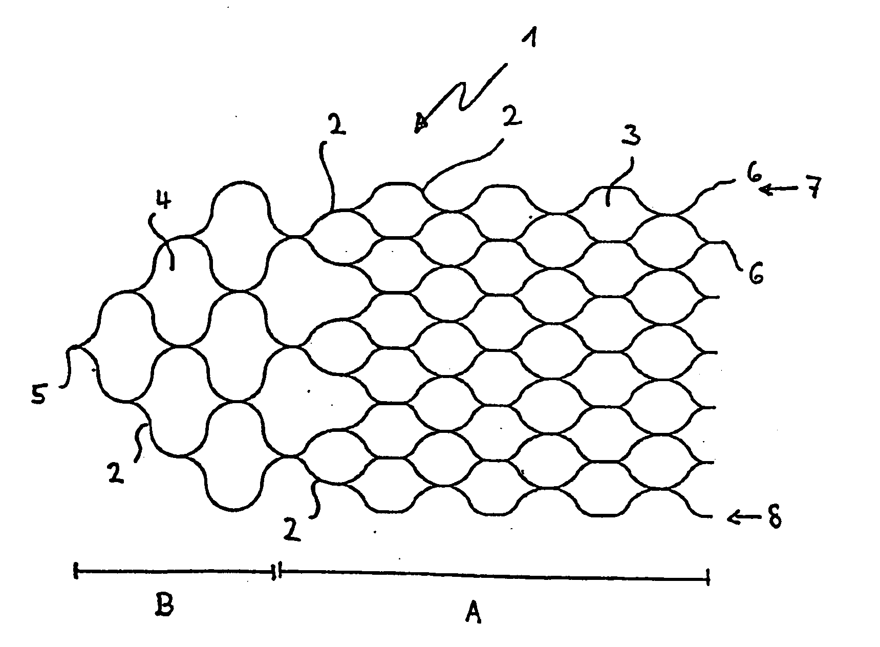Medical implant having a curlable matrix structure