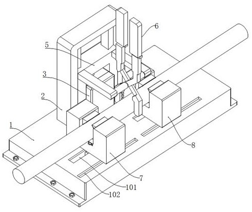 A wire and cable stripping device capable of fast clamping and fixing