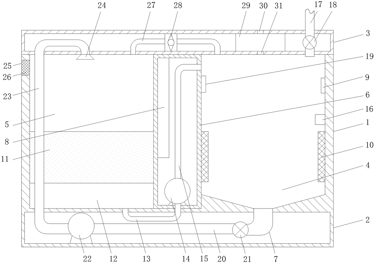 Fish tank with self-filtering function