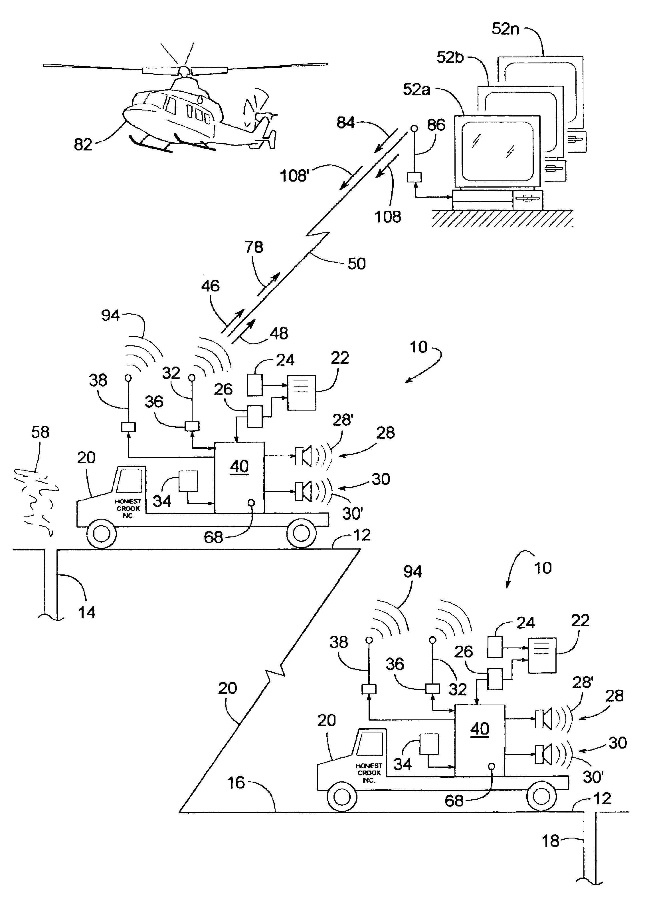 Mobile system for responding to hydrogen sulfide gas at a plurality of remote well sites
