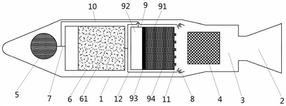 Solid-liquid hybrid engine and aircraft