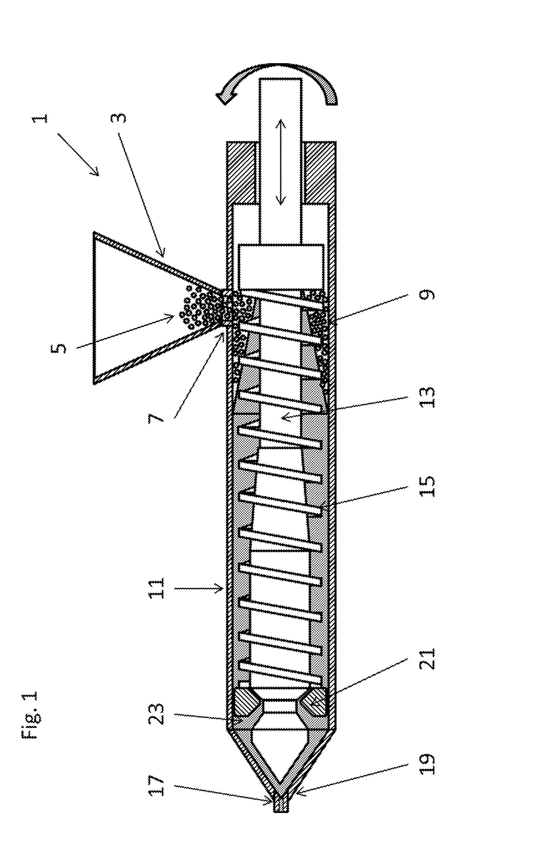 Apparatus and method for the production of expanded foam embryos