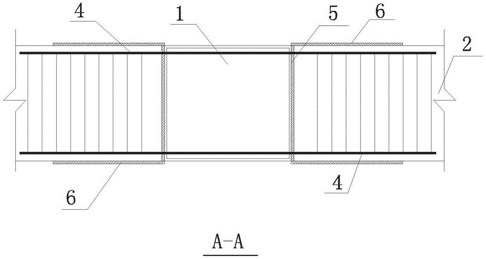 Composite joints of square rectangular concrete-filled steel tube columns in concrete beams connected by unbonded prestress and ordinary steel bars