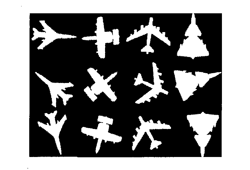 Method for sorting radar two-dimension image based on multi-dimension geometric analysis