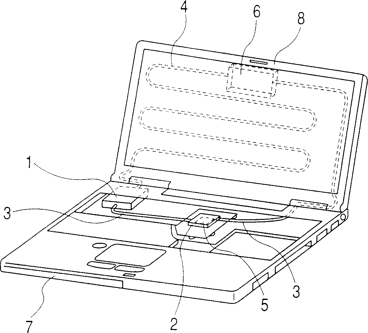 Cooling system for electronic apparatus