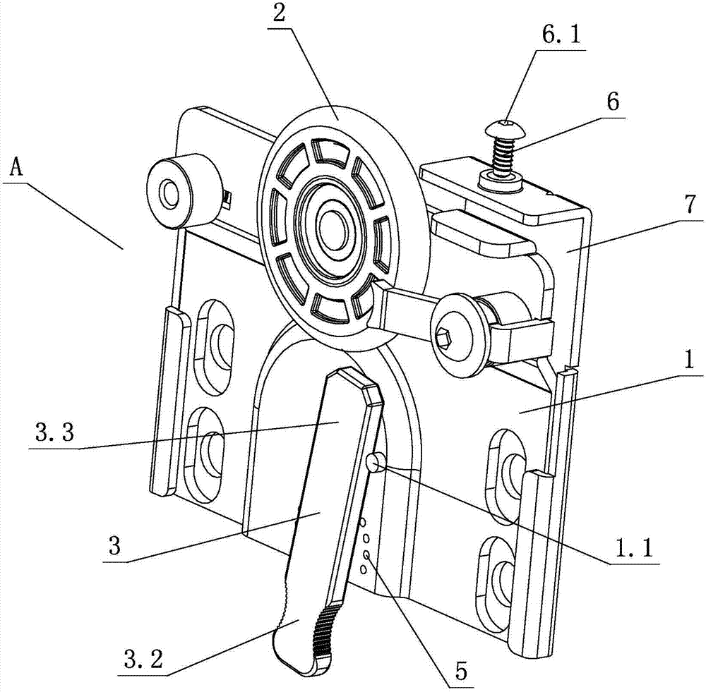 An anti-off positioning mechanism for furniture sliding doors