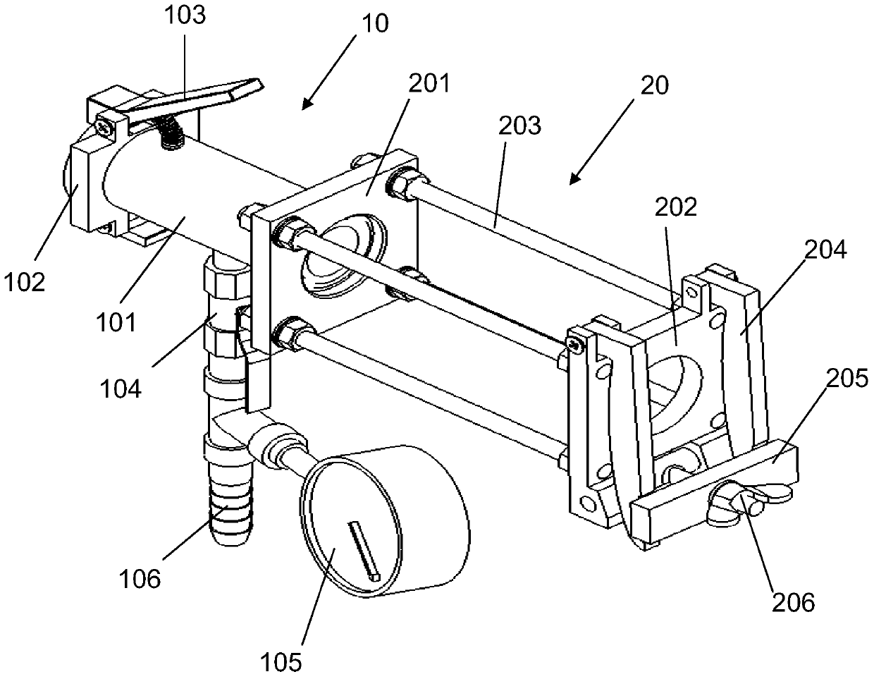 A kind of toner pipeline dredging device