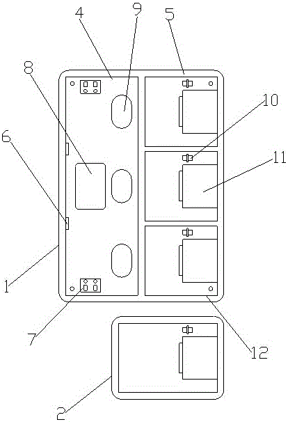 Combined type shared and commonly built fiber optic cable fiber splitting box