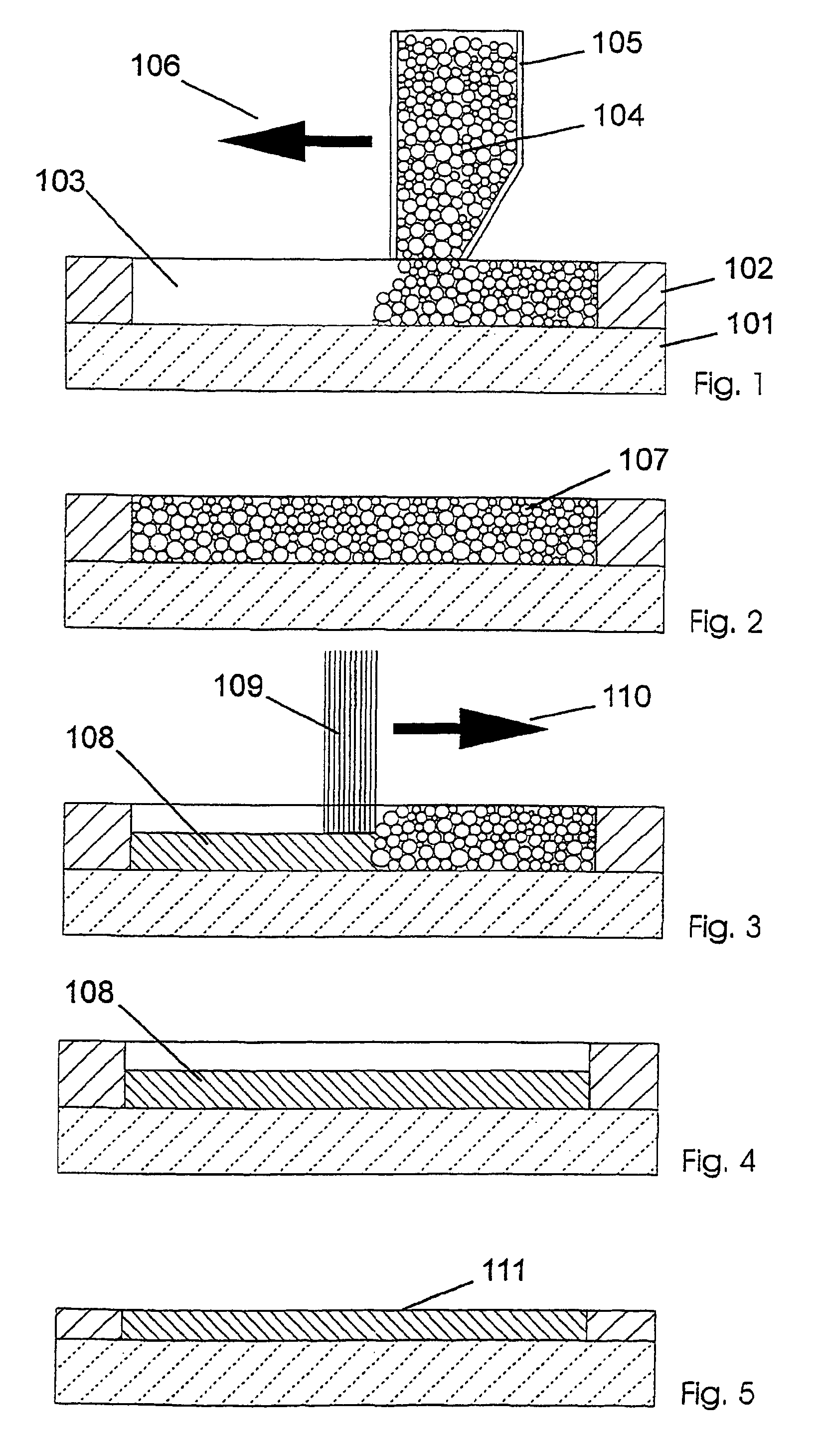 Method for producing a part and device for carrying out this method