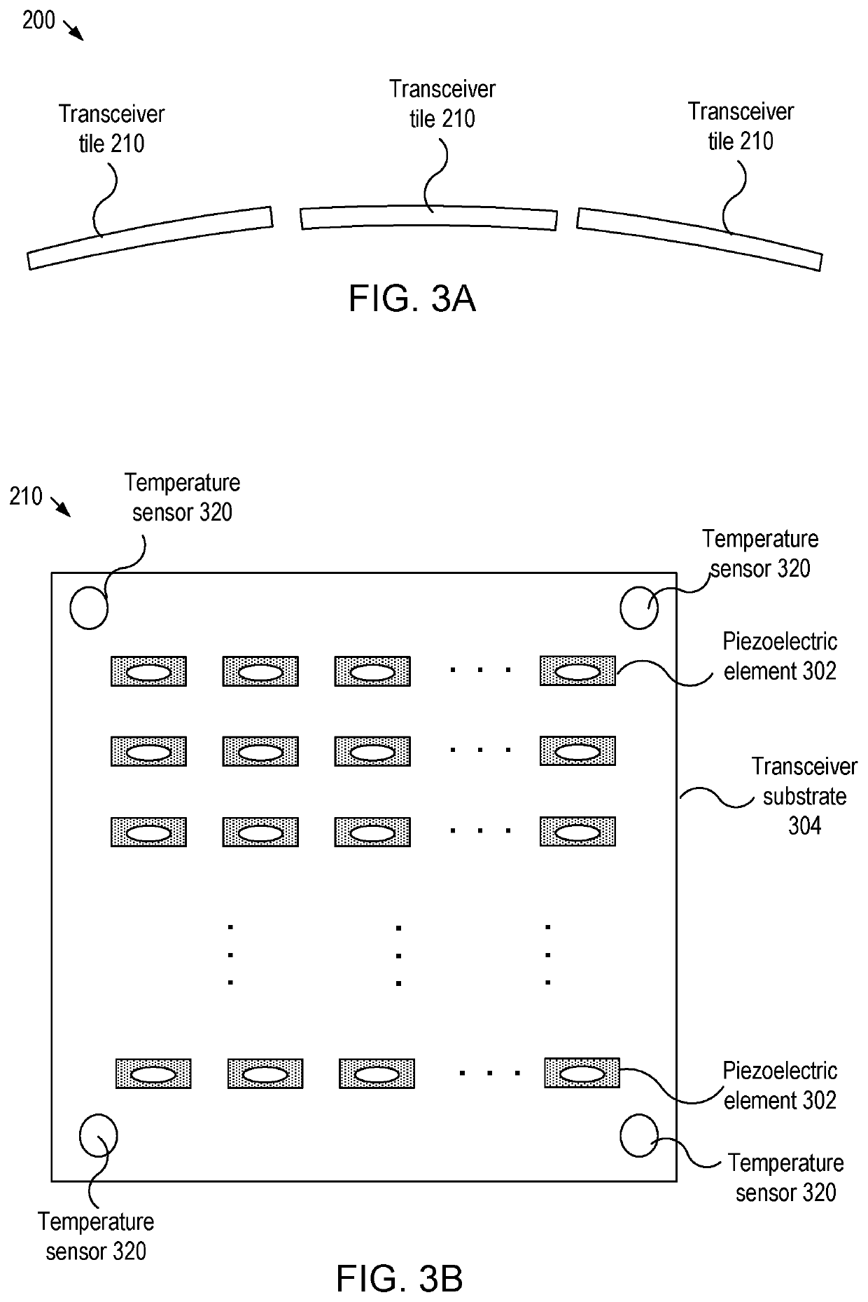 Imaging devices having piezoelectric transceivers