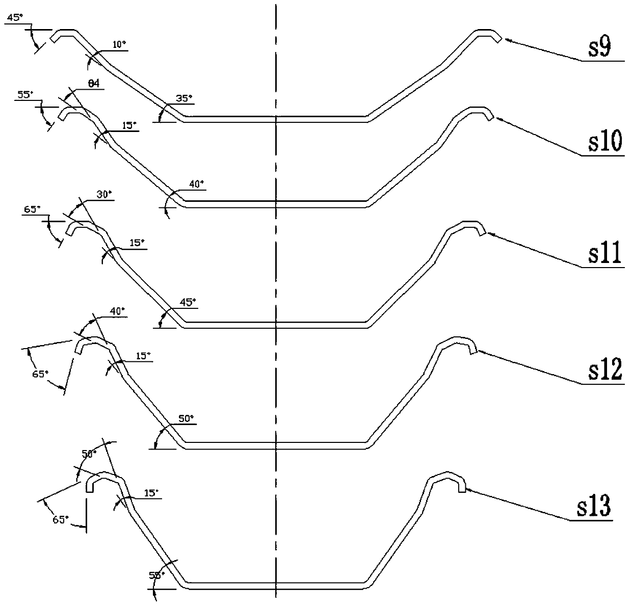 Roller type continuous cold roll forming method for U-shaped steel sheet pile