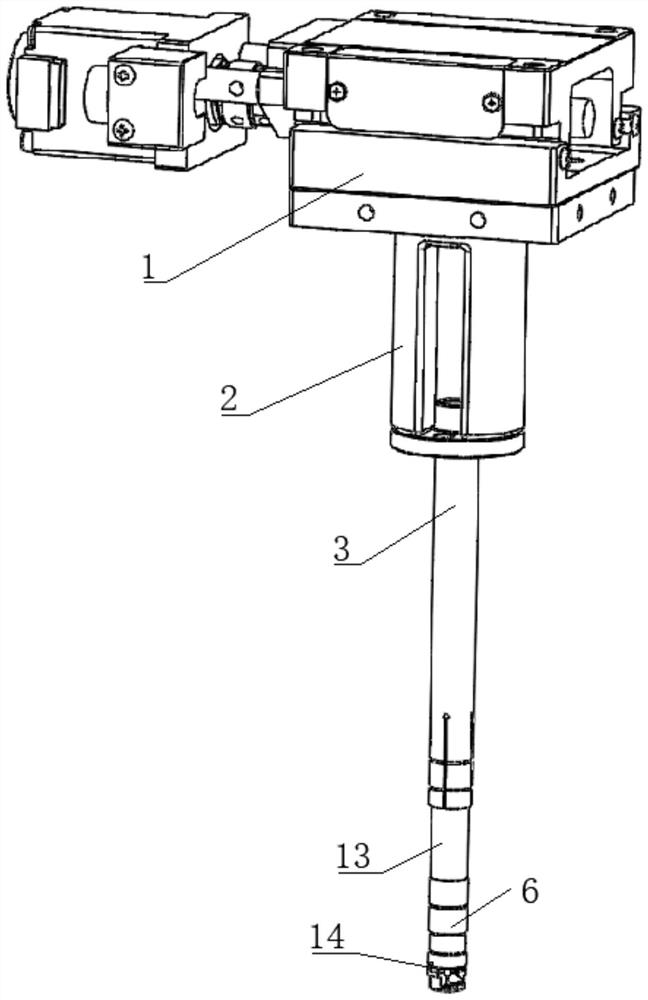 Laser system probe structure