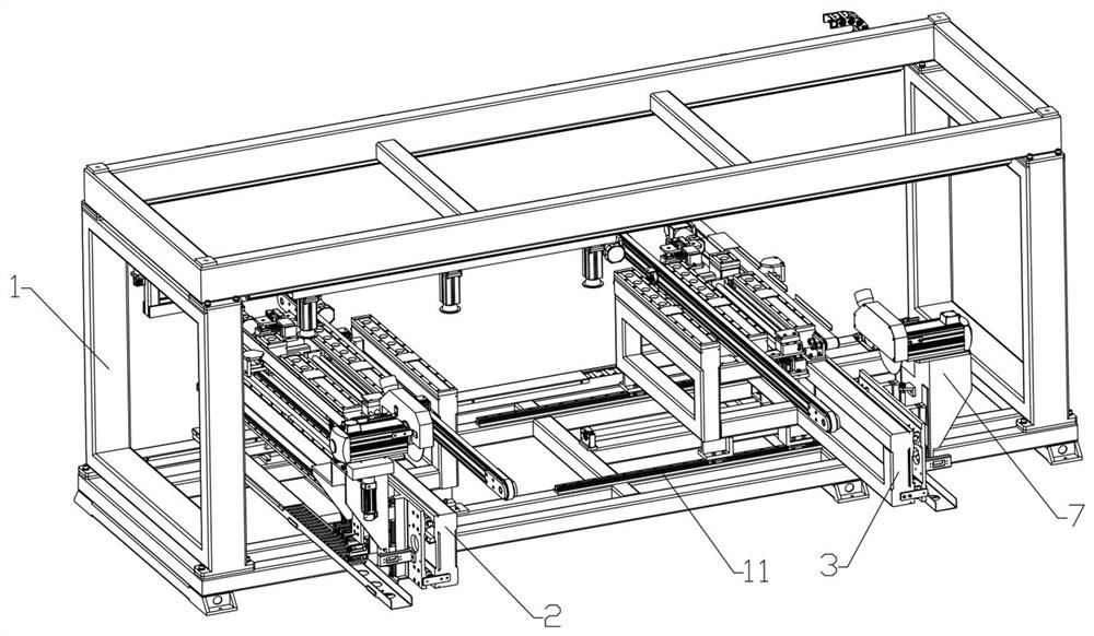 Four-side saw workbench and four-side saw