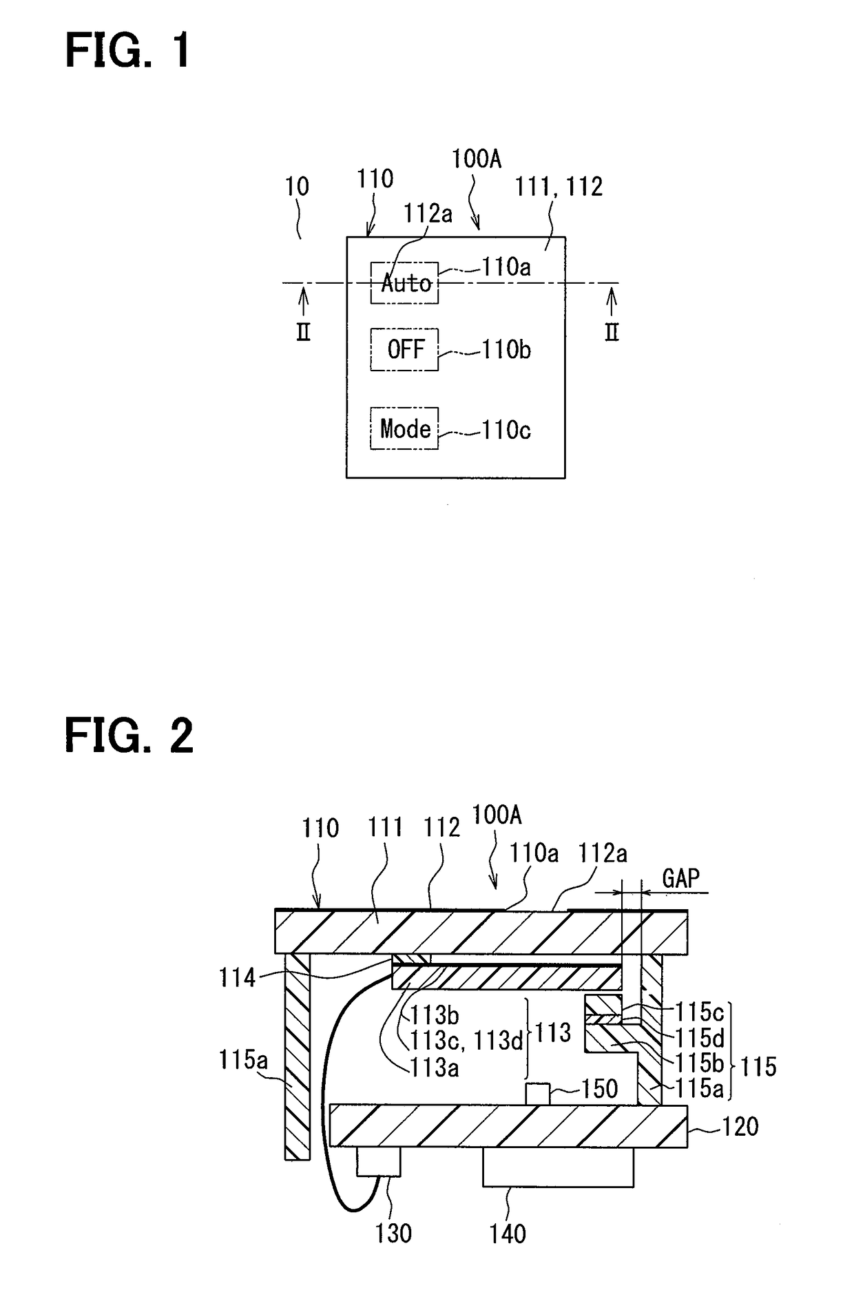 Capacitive switch device