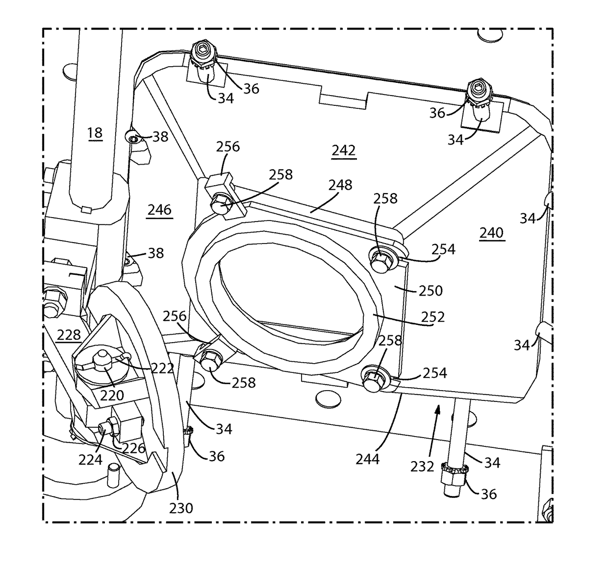 Double flap valve with quick-change replaceable wear surface