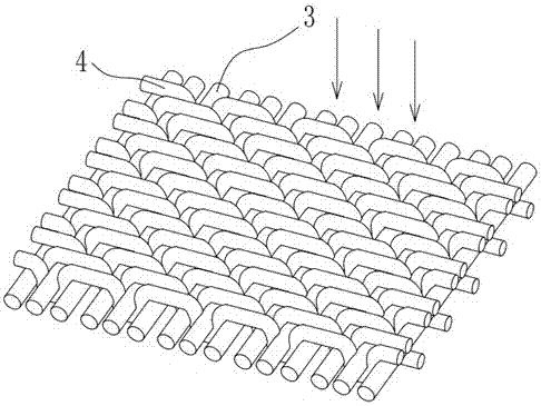 Woven fabric with one-way guiding and absorbing function and production technology thereof