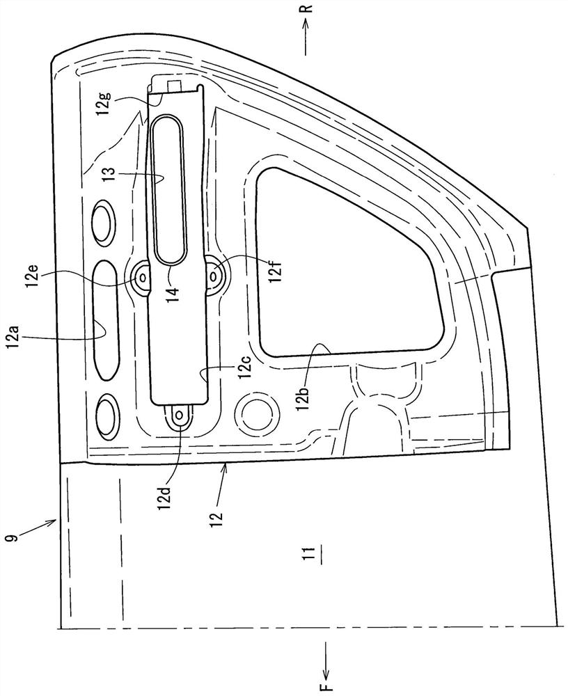 Door handle structure of vehicle