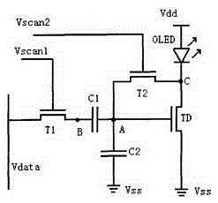 Pixel drive circuit of OLED display and drive method of said pixel drive circuit