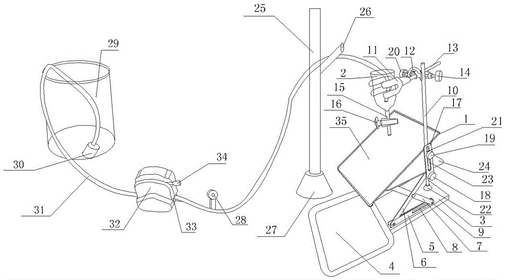 Semiautomatic diaper slippage and leakage detection device and detection method thereof