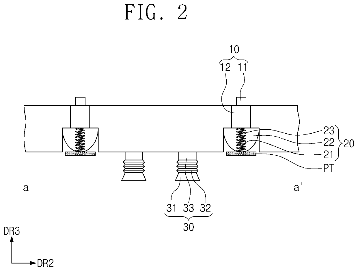 Apparatus of manufacturing display device and method of manufacturing display device