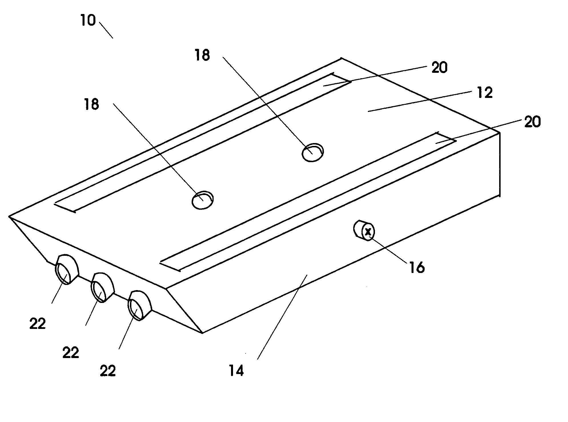 Storage container lighting system