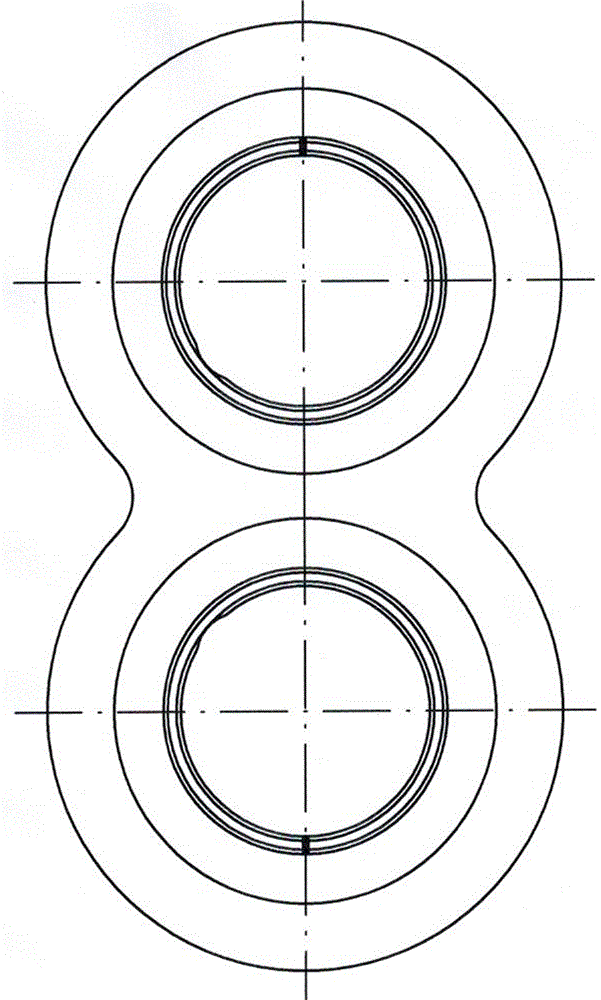 Split type gear pump floating shaft sleeve combination piece and machining method thereof