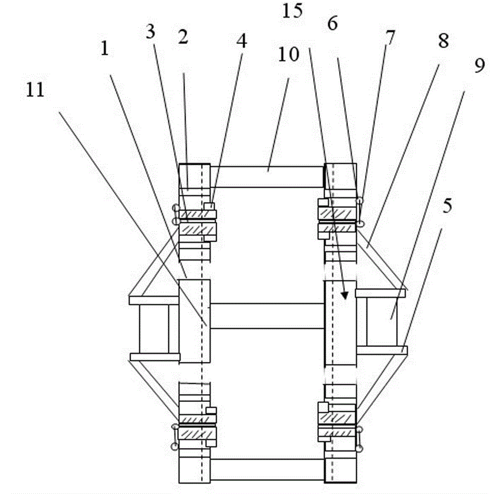 Cross-piece steel coil horizontal transport carrier