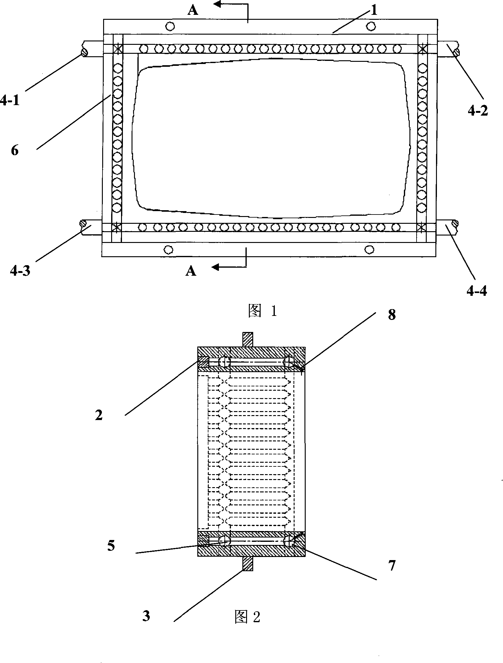 Square blank crystallizer mechanism for magnesium alloy vertical continuous casting