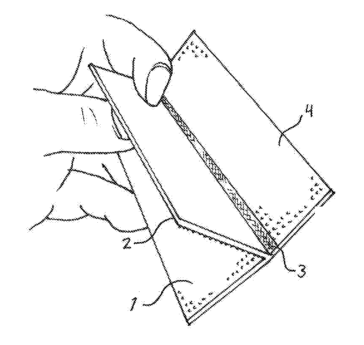 A bandage securing device