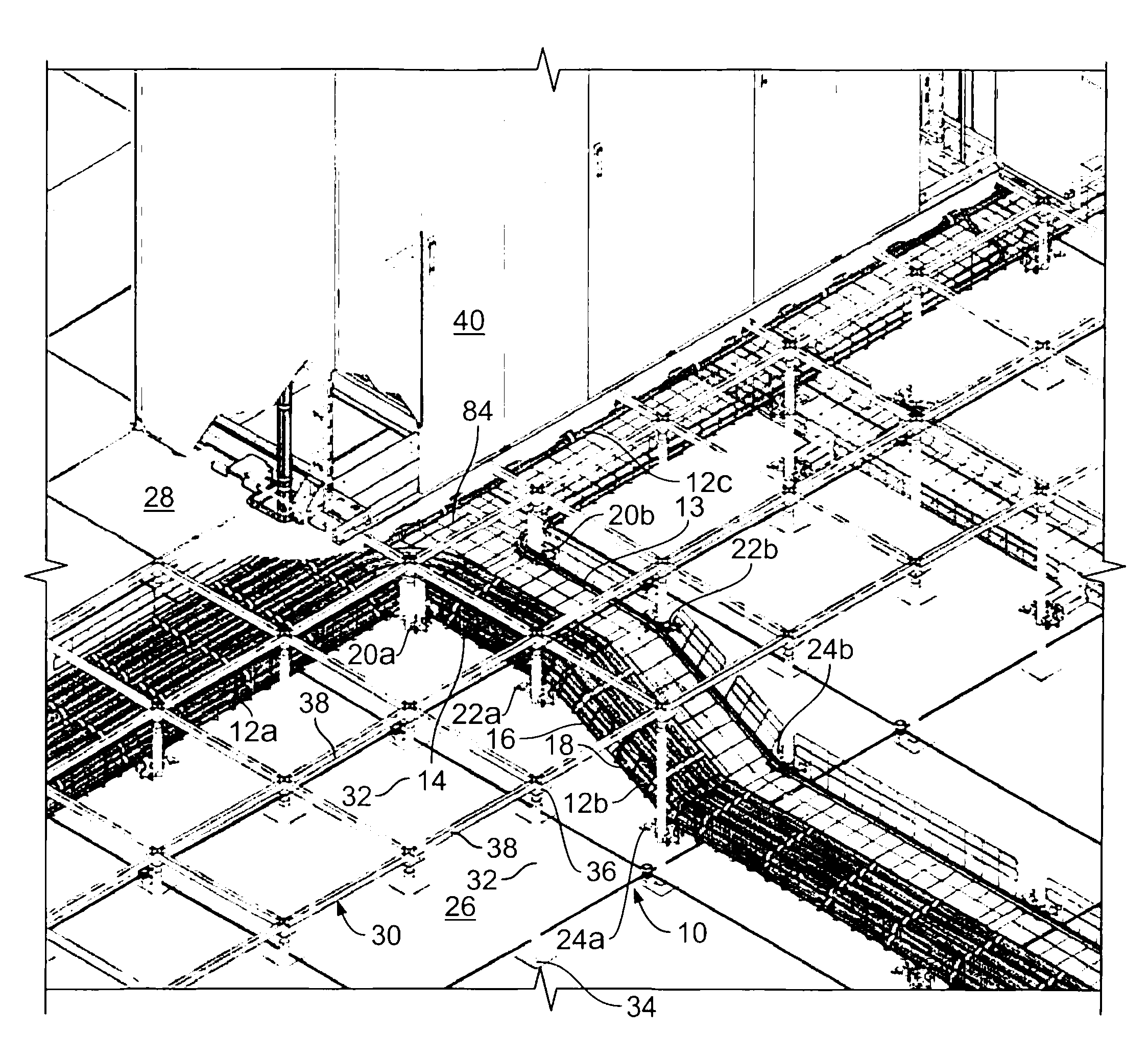 Wire basket pathway system