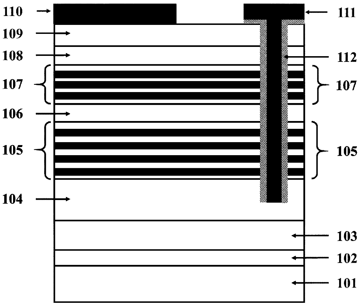 A kind of ultraviolet light-emitting diode with flip-chip structure