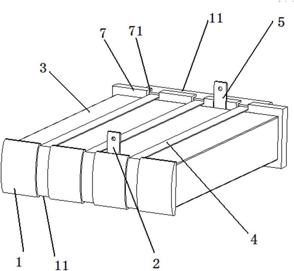 Proton exchange membrane fuel cell stack steel strip fastening device
