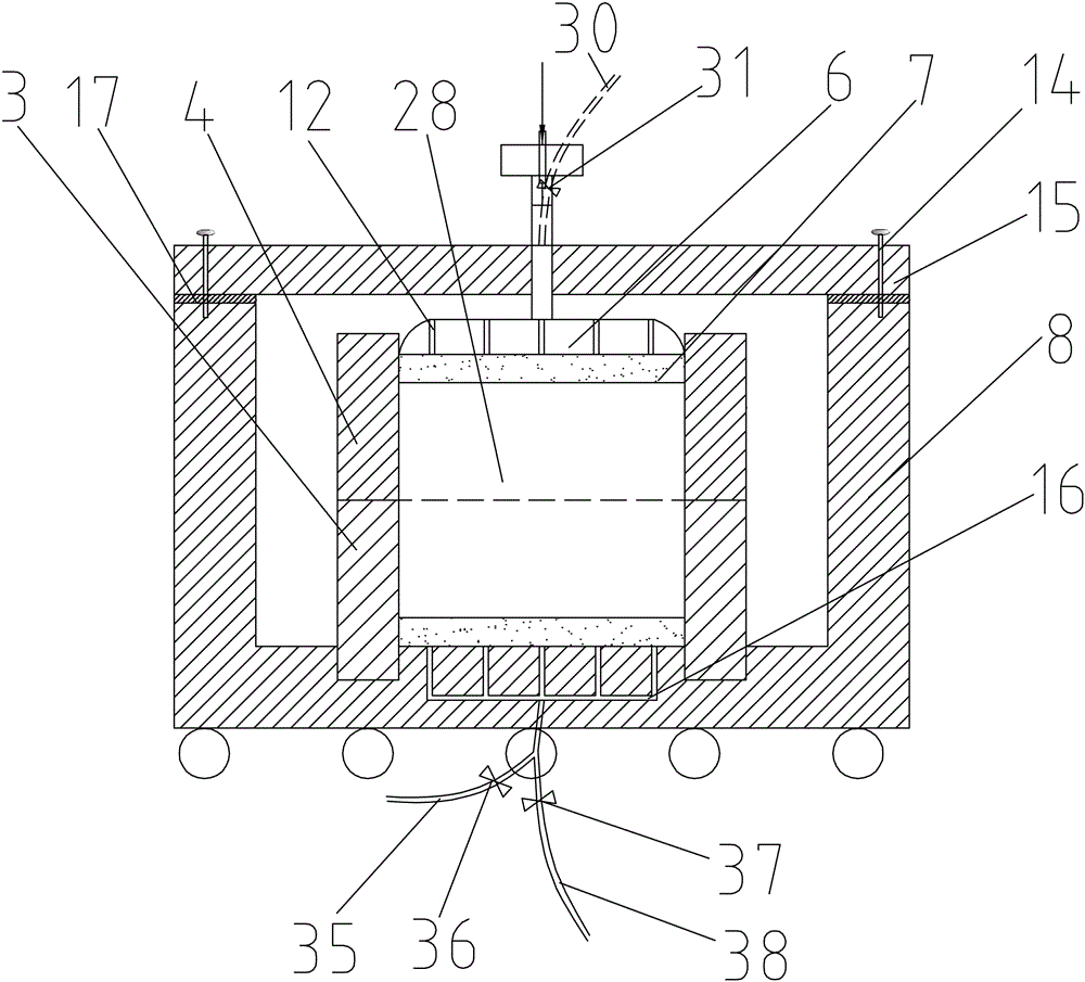 Apparatus and method capable of simulating action of soaking-air drying cycle and used for direct shear test of soil