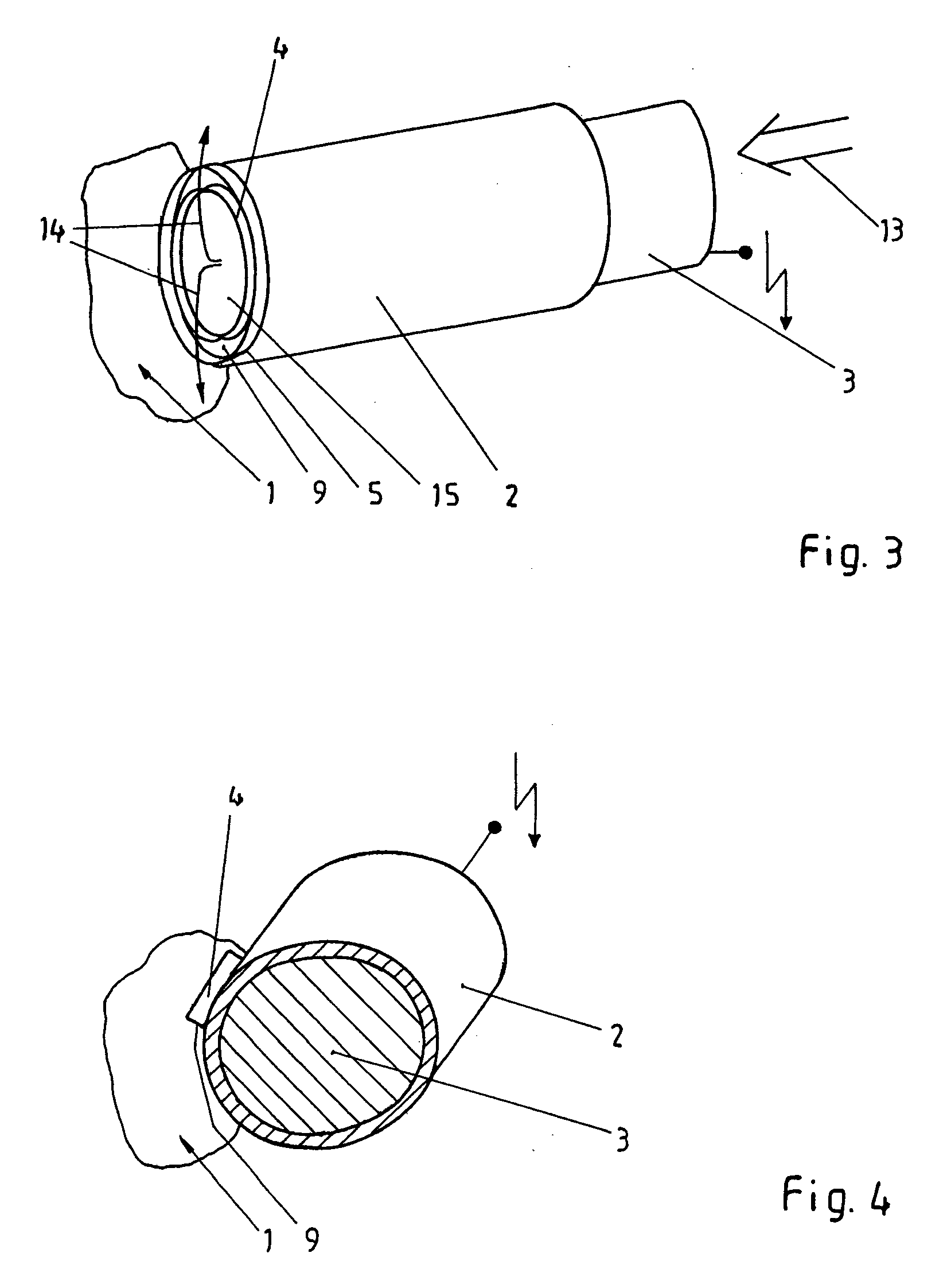 Treatment of biological material containing living cells using a plasma generated by a gas discharge