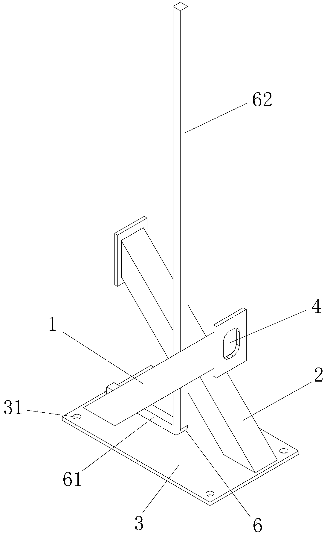 Reinforcing device and method used for constructing concrete wall as well as concrete wall