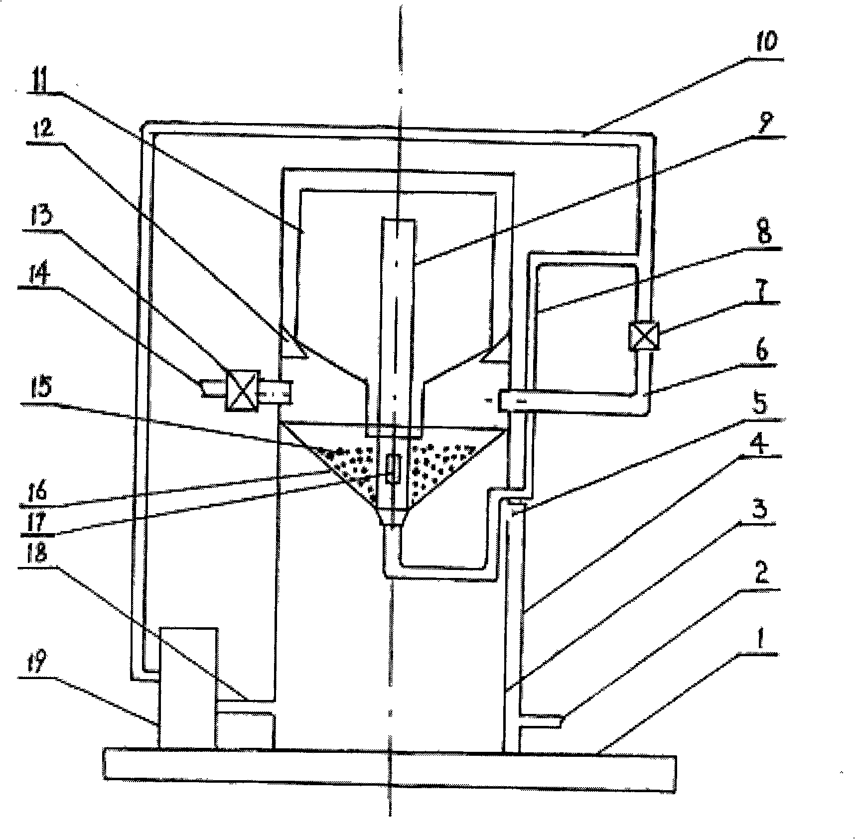 Method for cleaning container inner wall and cleaner thereof