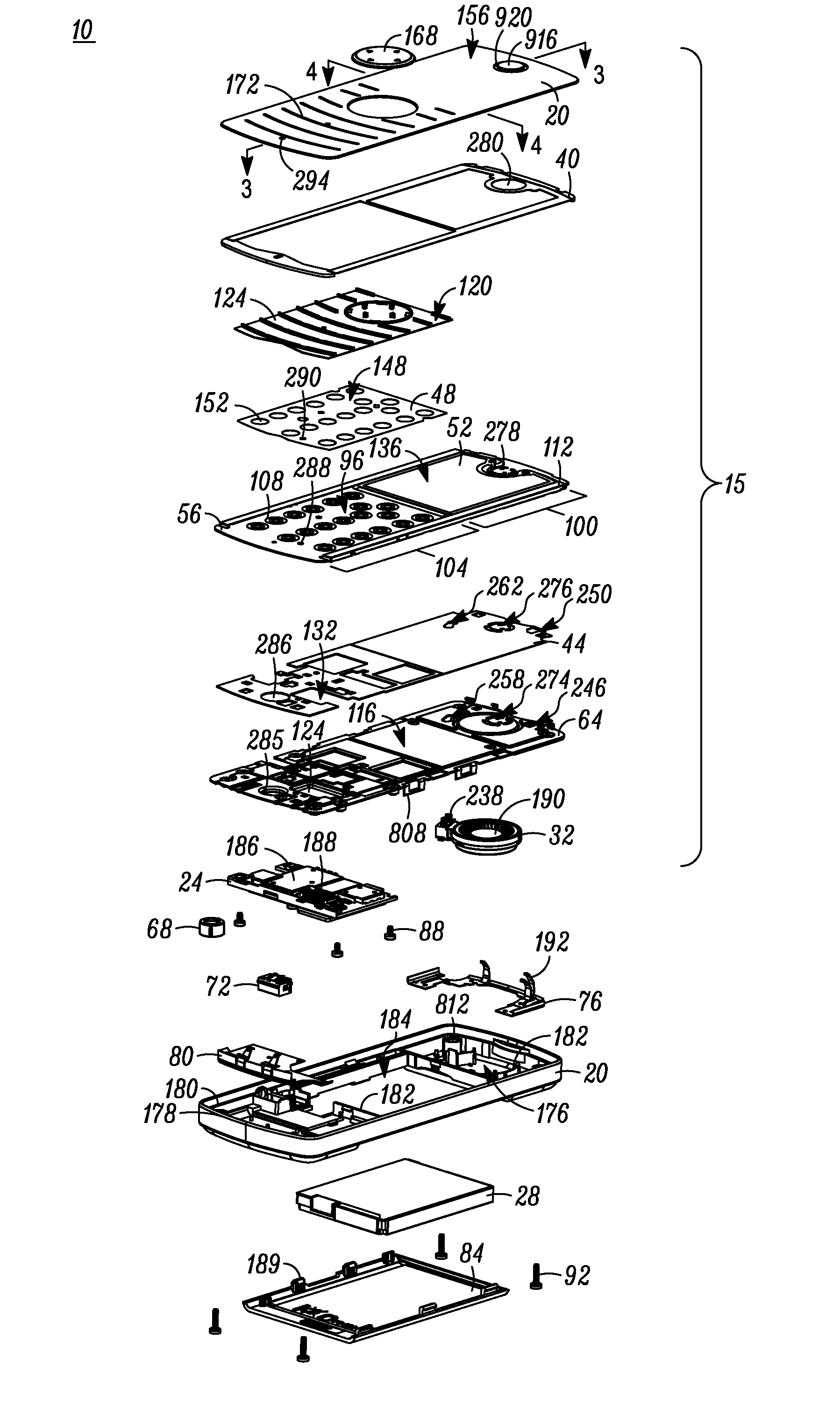 Handset device with audio porting