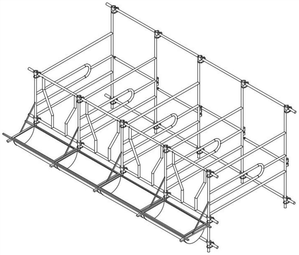 Multifunctional cattle feeding pen