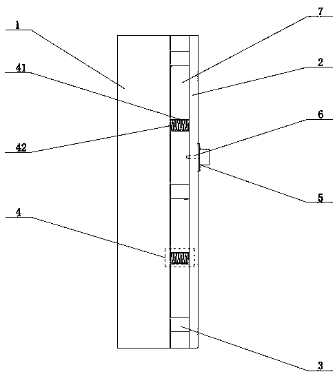 Mixed wall with fixed connector