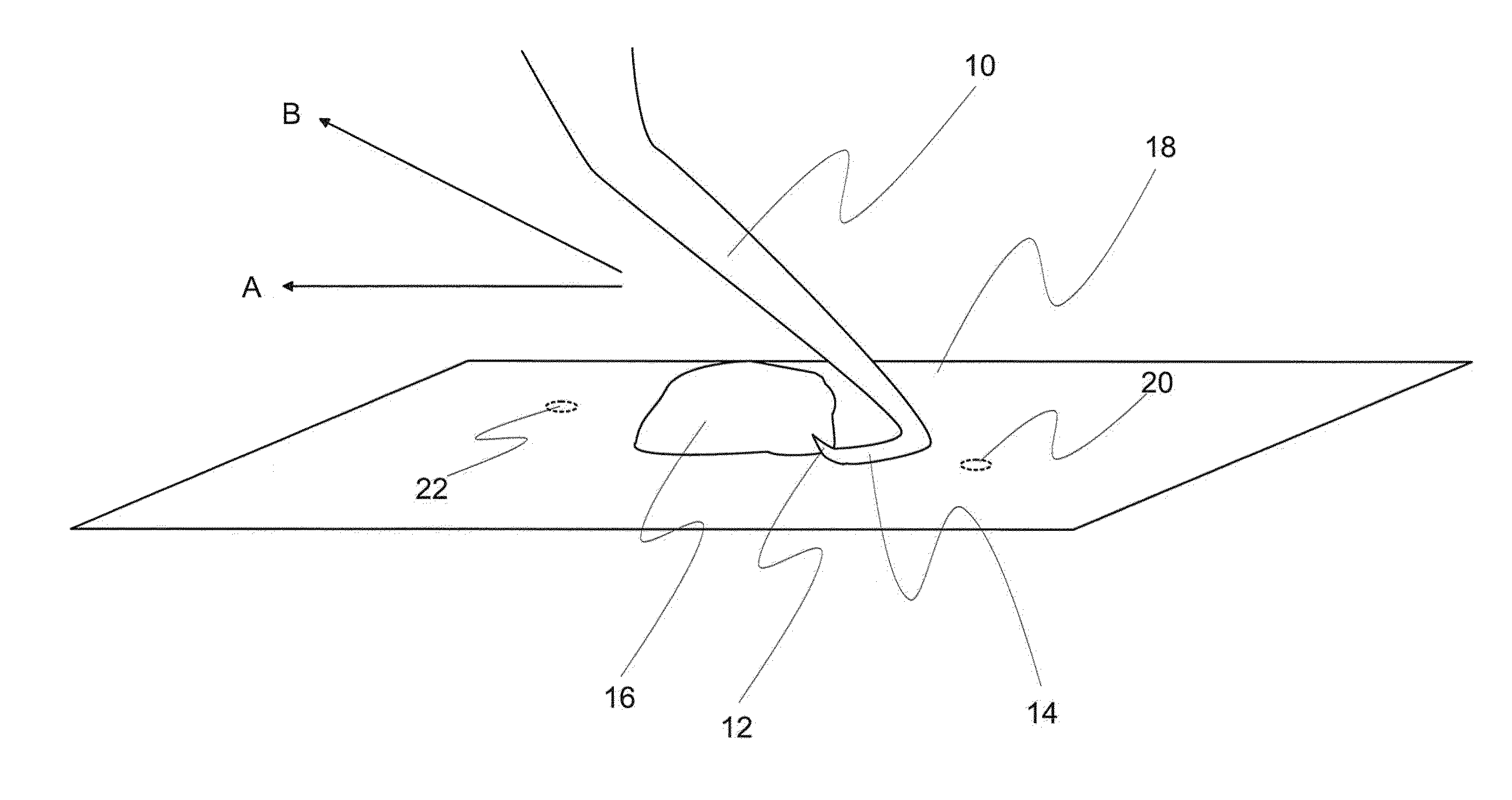Method and device for measuring adhesion forces