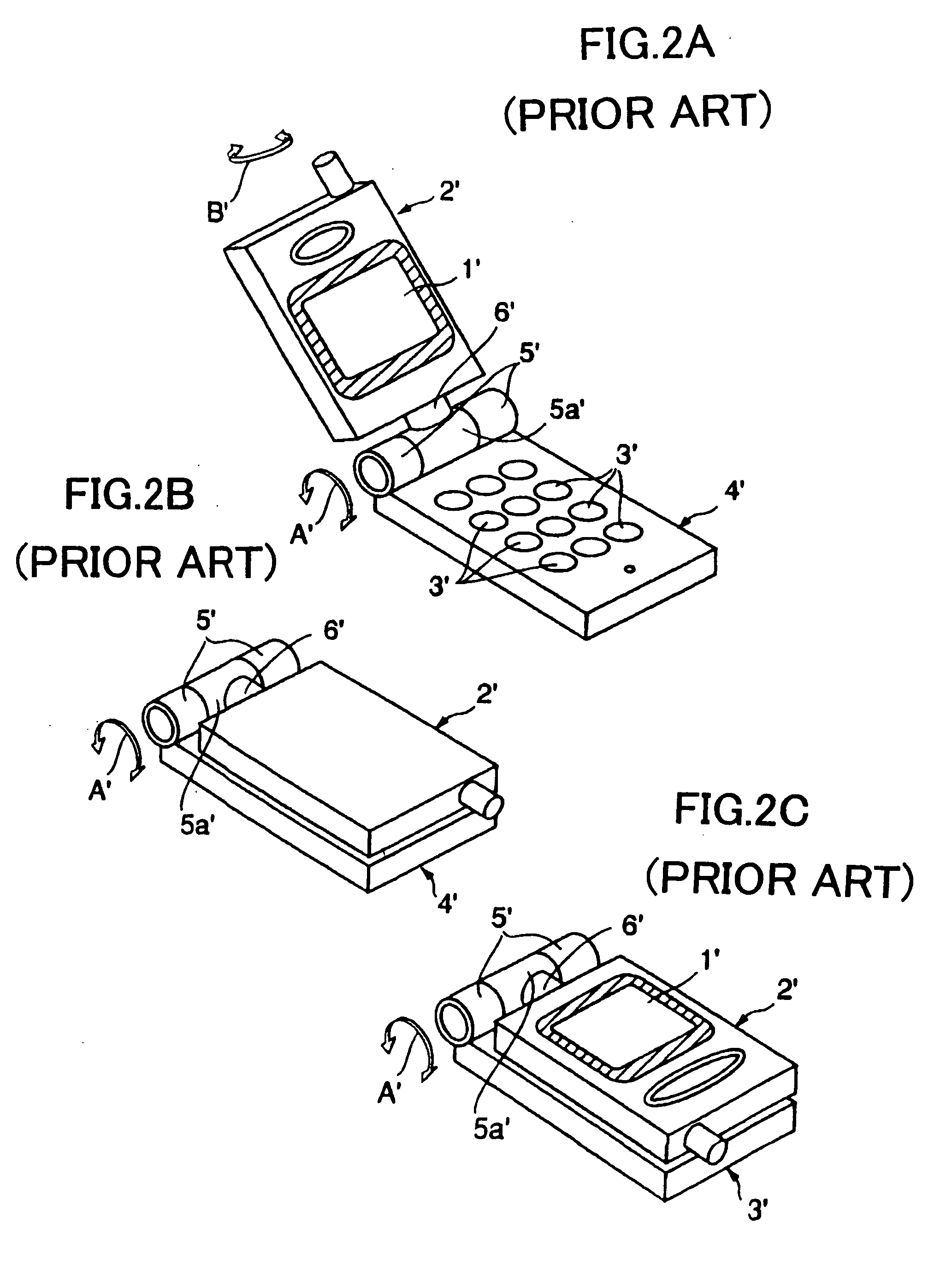 Foldable portable information terminal