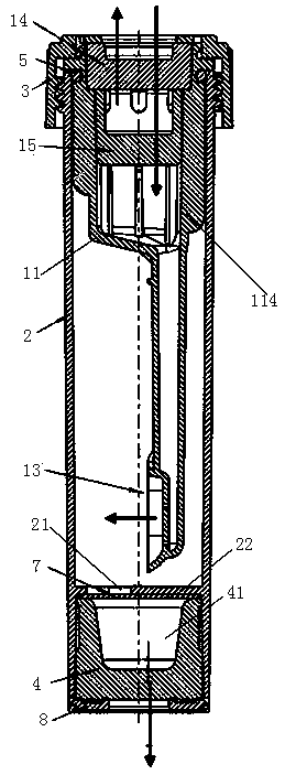 Disposable specimen collecting tube and applying method thereof