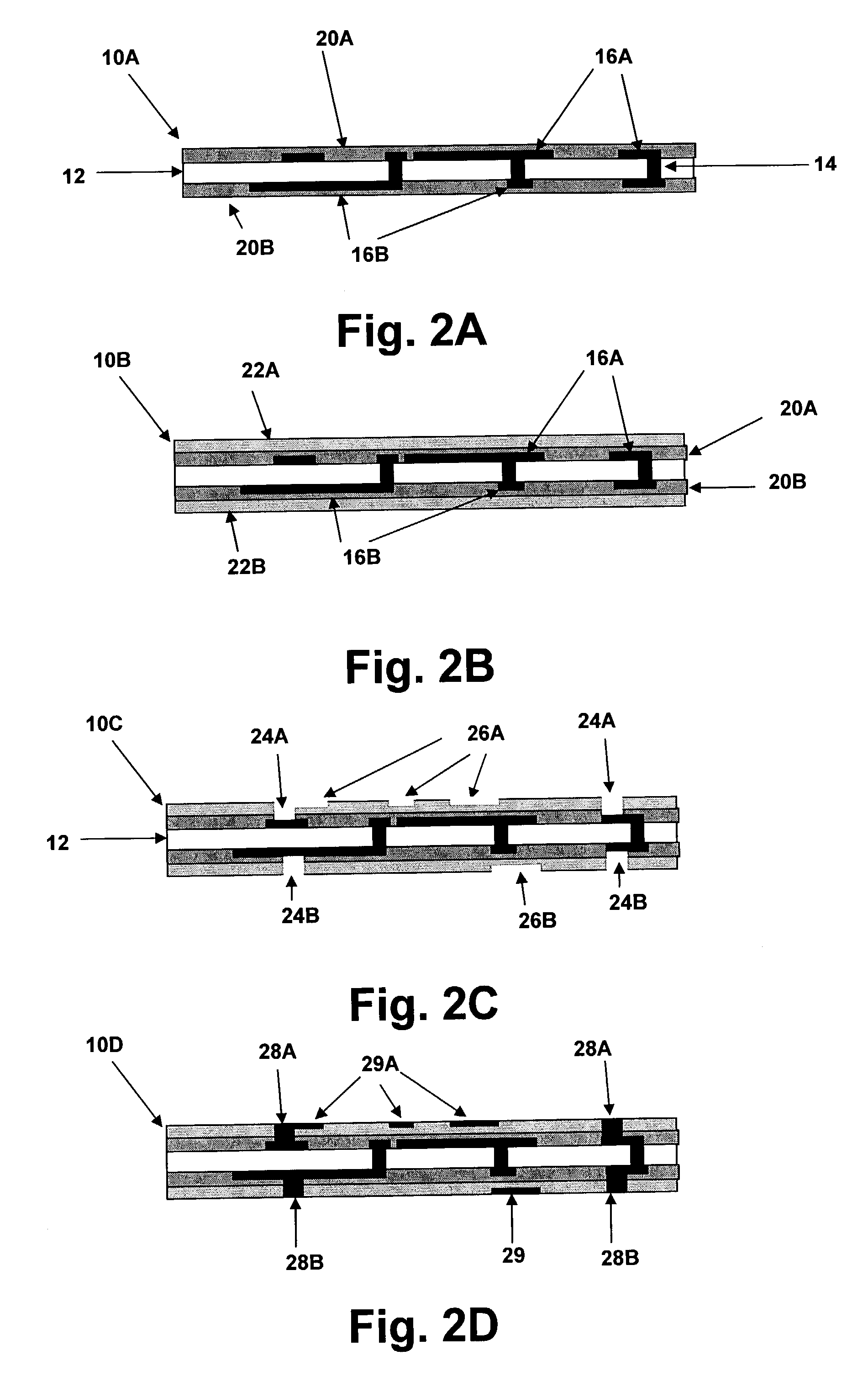 Integrated circuit substrate having laminated laser-embedded circuit layers