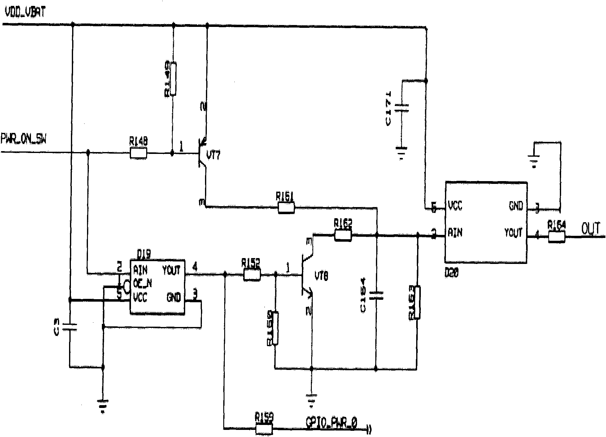 Power control unit and on/off method
