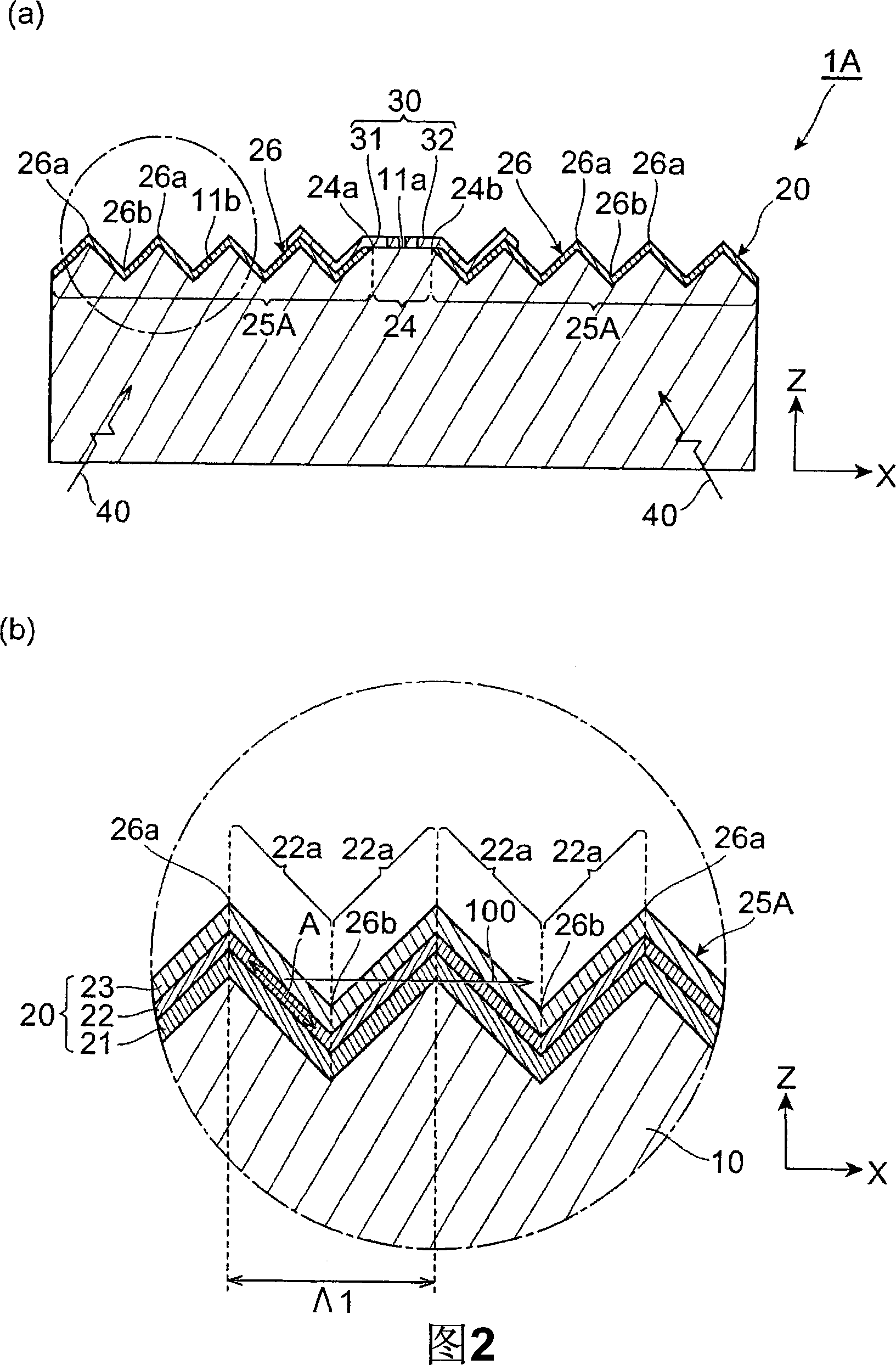 Waveguide structure and optical device