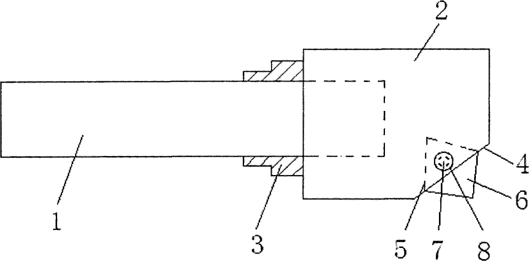 Structure for mounting boring cutter in embedding manner
